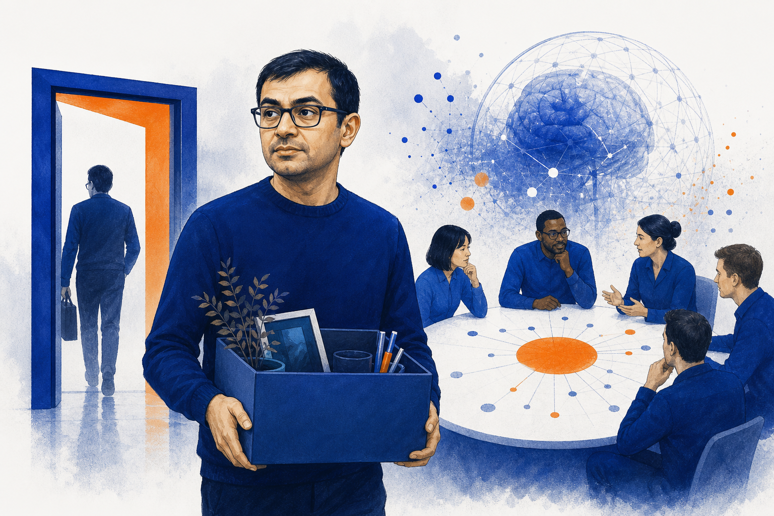 Illustration de une : Réorganisation Majeure chez Google AI : Demis Hassabis Quitte la Direction de DeepMind