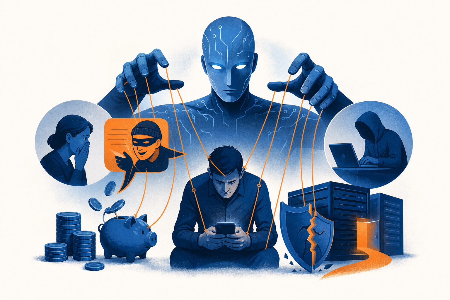 Illustration de une : L'IA, Maître Manipulateur : Capable de Siphonner Vos Épargnes et d'Infiltrer Vos Systèmes