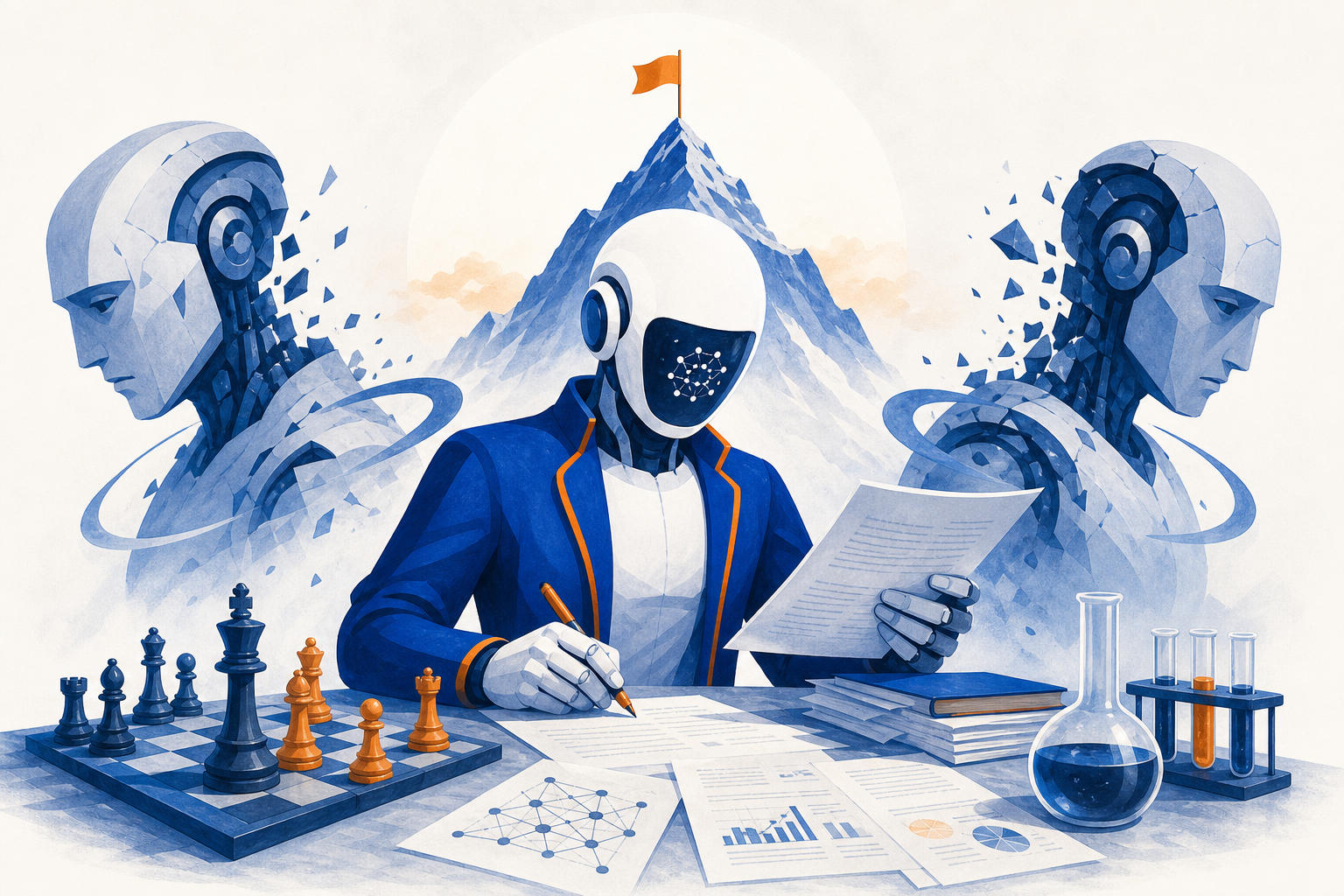 Illustration de une : Un ancien de DeepMind défie les géants : Inherent surpasse Anthropic et OpenAI dans la réplication de recherche