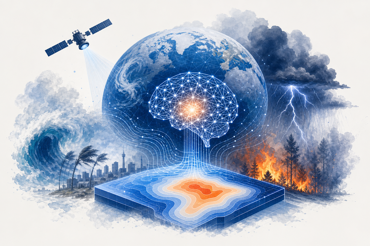 Illustration de une : L'IA Défie la Climatologie : Le MIT Prévoit l'Extrême Sans Données Historiques