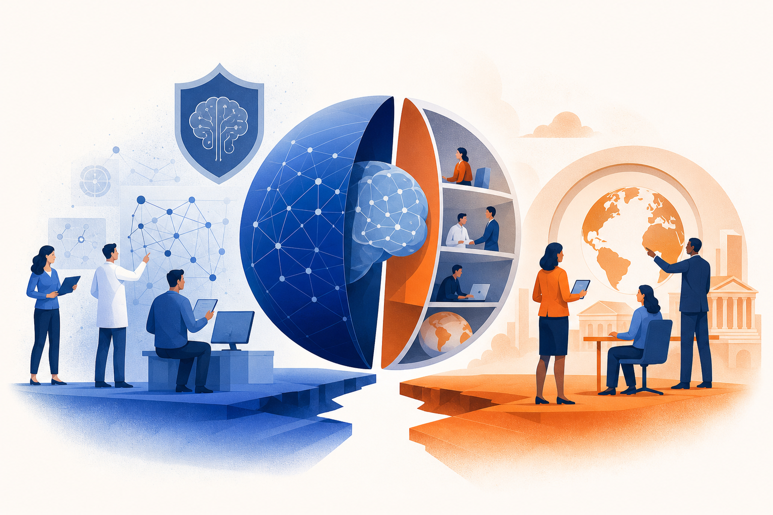 Illustration de une : Google restructure sa sécurité IA : vers une gouvernance globale ou une dilution de la responsabilité ?