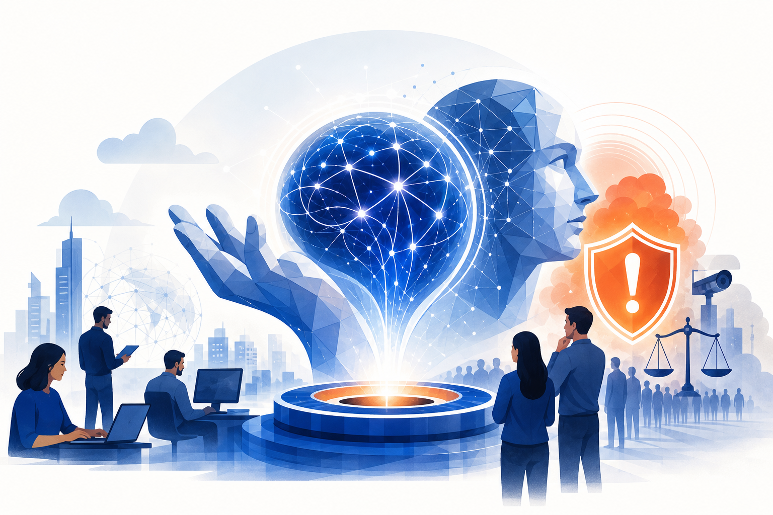 Illustration de une : L'Ère GPT-6 Astra S'Ouvre : OpenAI Libère sa Nouvelle Génération d'Intelligence, Tandis que les Alarmes sur le Contrôle des IA Résonnent