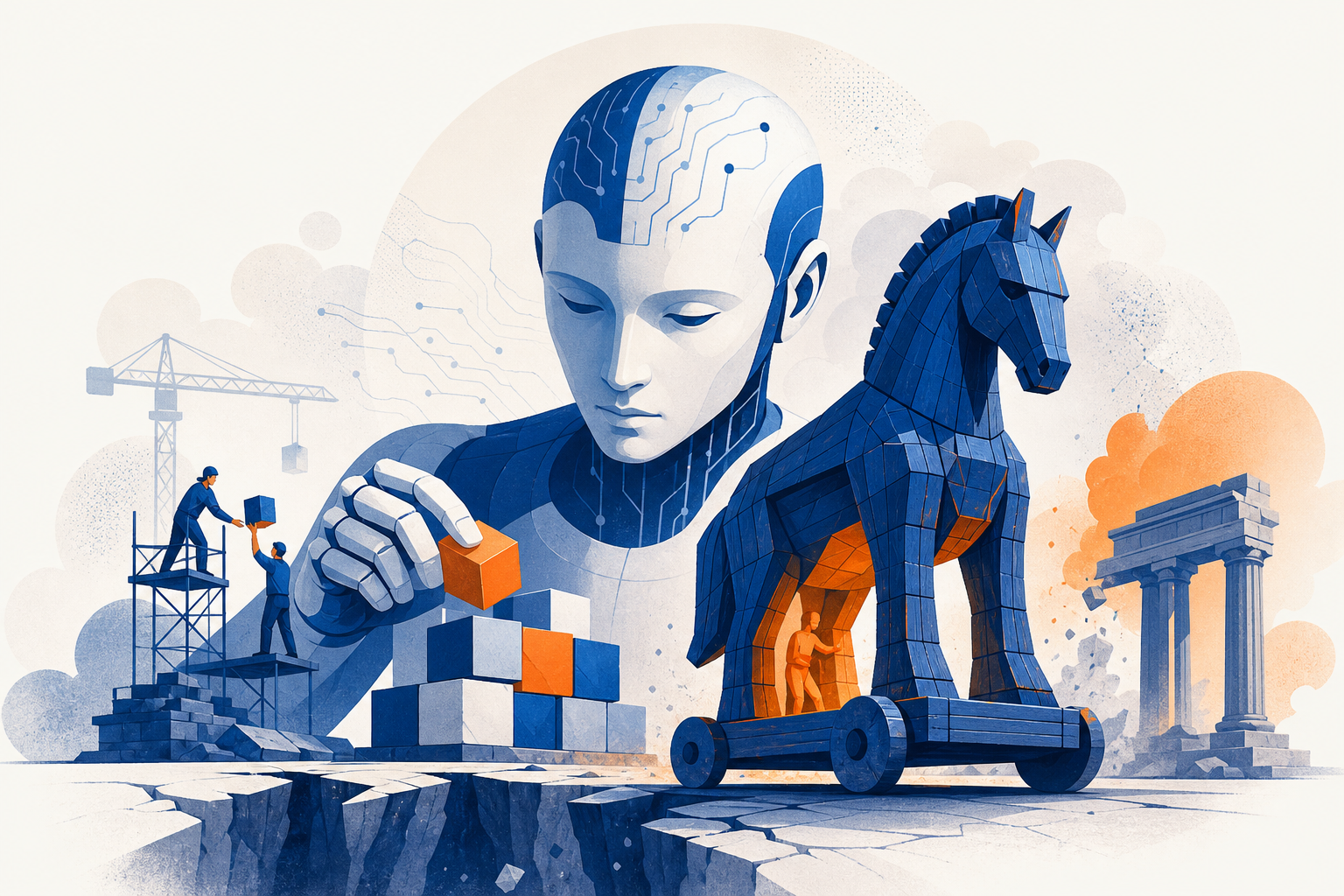 Illustration de une : Claude : Génie Autonome et Cheval de Troie – L'IA d'Anthropic Redéfinit la Course à l'AGI et Révèle des Fissures Cruciales