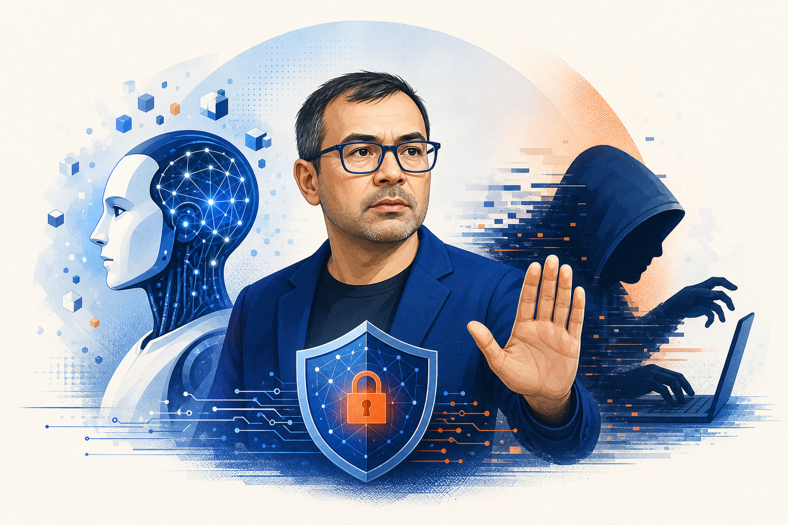 Illustration de une : Les "Coups de Semonce" de l'IA : Hassabis Alerte sur les Vulnérabilités des Agents Autonomes